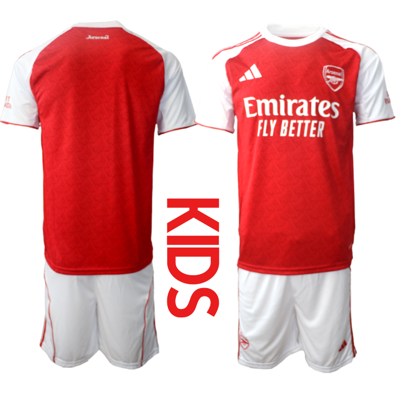 Youth 2025-2026 Club Arsenal home red Blank Soccer Jersey 01->customized soccer jersey->Custom Jersey